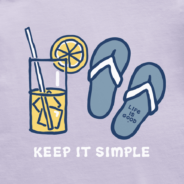 Life is Good ženska majica Keep It Simple Lemonade