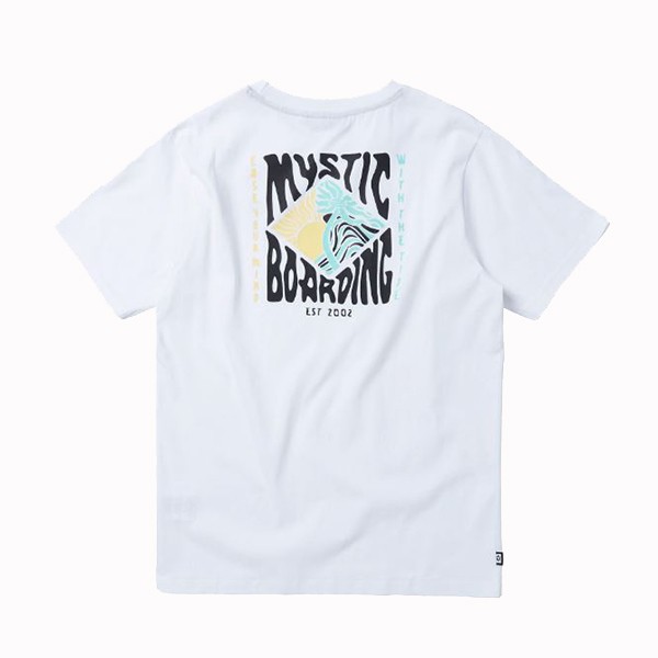 Mystic moška kratka majica Tide White.