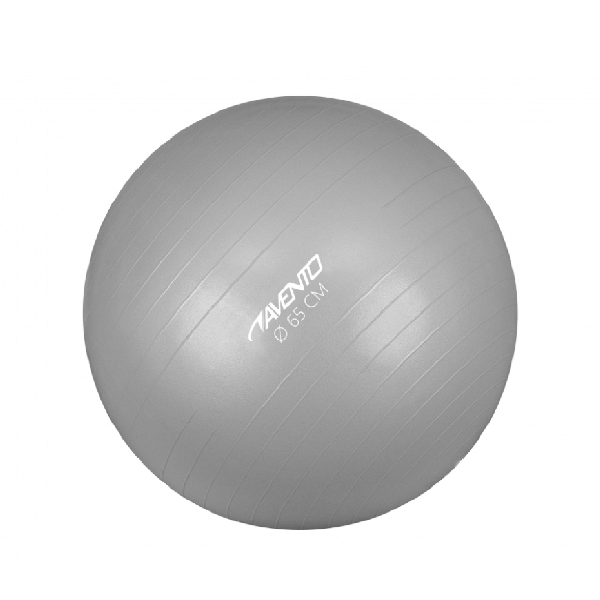 Avento fitnes žoga 65 cm srebrna.