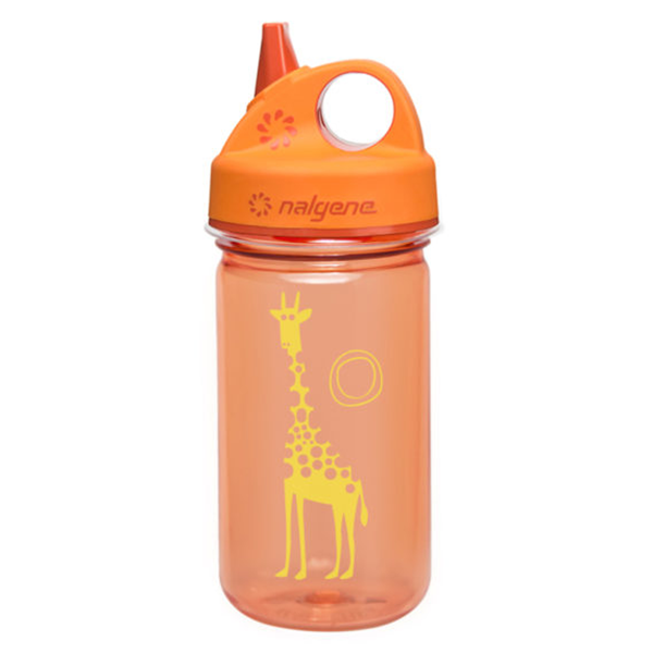 NALGENE STEKLENICA GRIP N GULP JUICY ORANGE GIRAFFE