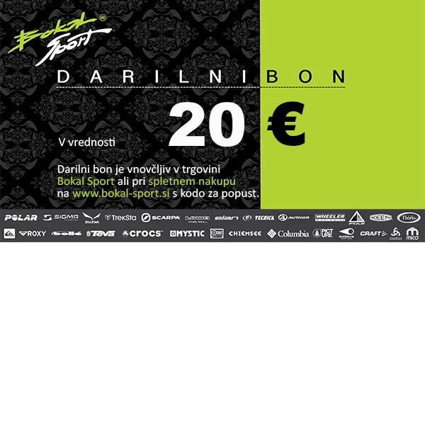 Darilni bon Bokal Sport za 20 €.