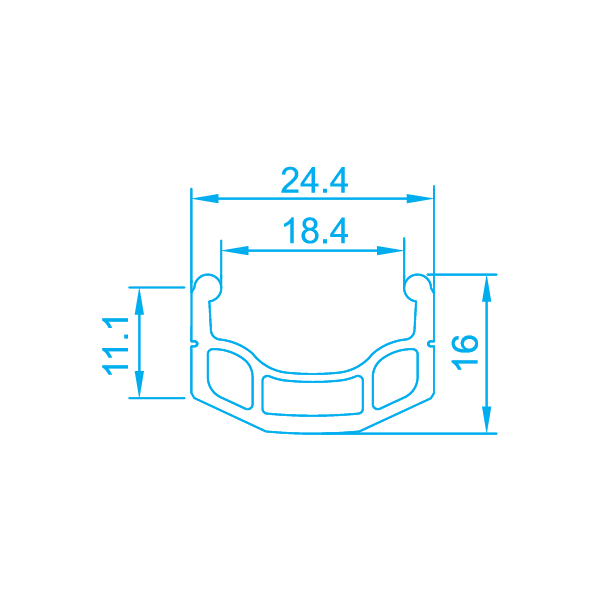 OBROČ ALEXRIMS DM18 ČRN 26