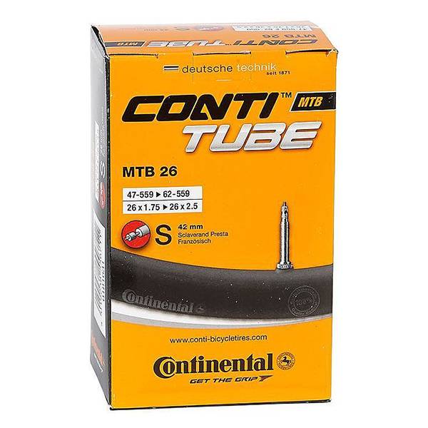Zračnica za kolo Continental Conti Tube MTB 26 x 1,75 / 2,50 francoski ventil (S), 42 mm.