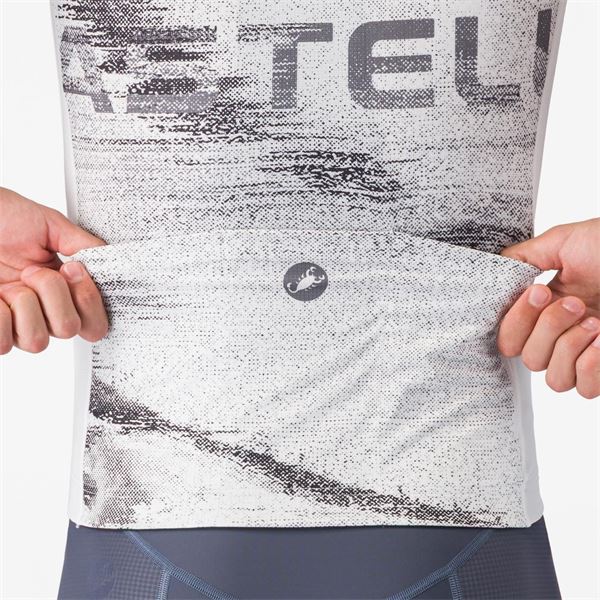 Moška kolesarska majica castelli stratus logo.