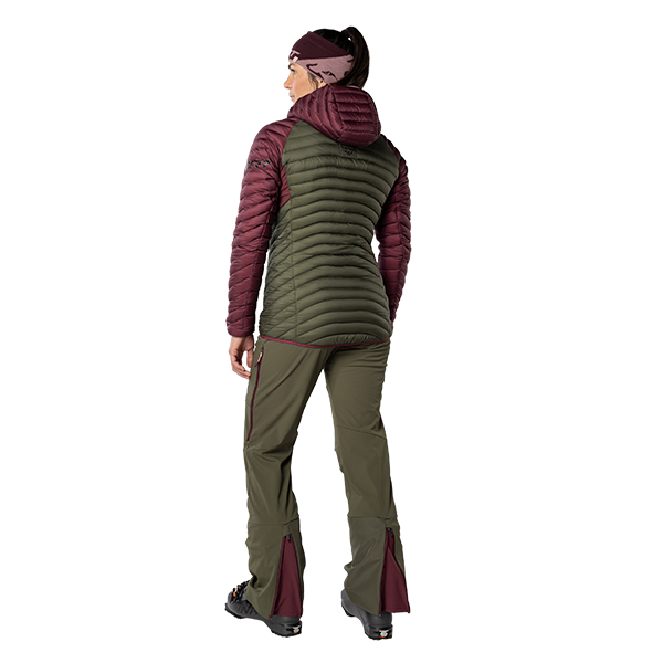 Dynafit ženska puh jakna Radical Down - burgundy