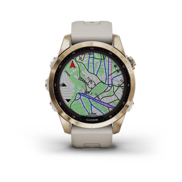 Garmin Fenix 7s Sapphire Solar.