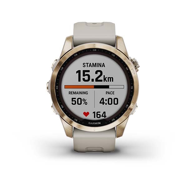 Garmin Fenix 7s Sapphire Solar.