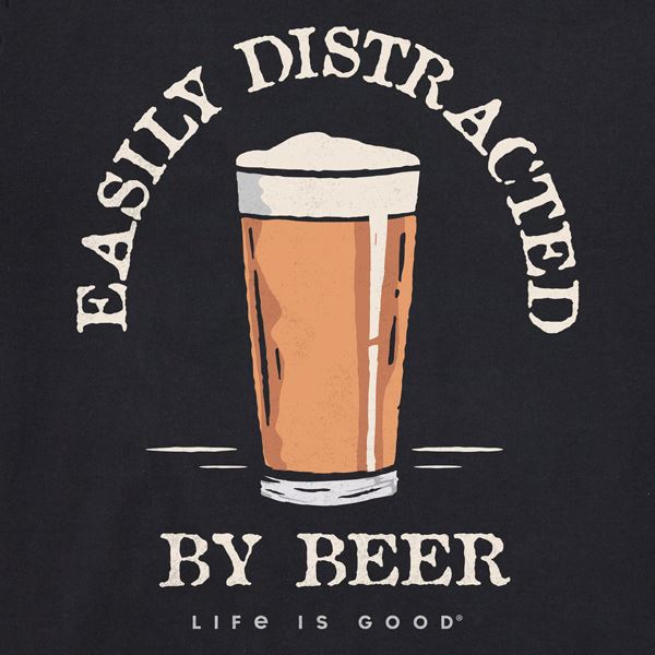 Life is Good Crusher Tee Easily Distracted, moška kratka majica