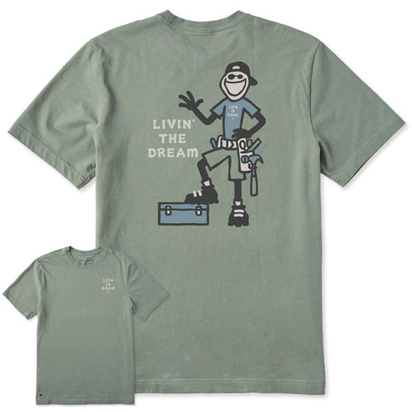 Life is Good Crusher Tee Livin' The Dream, moška kratka majica