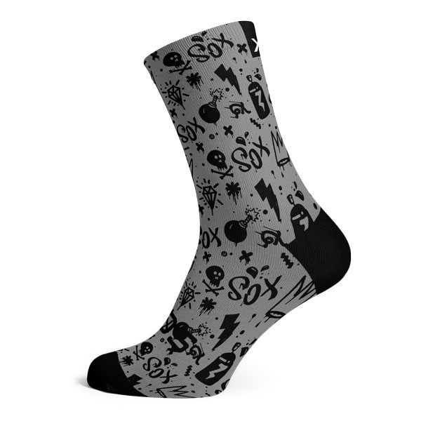 Sox Doodle Grey športne nogavice