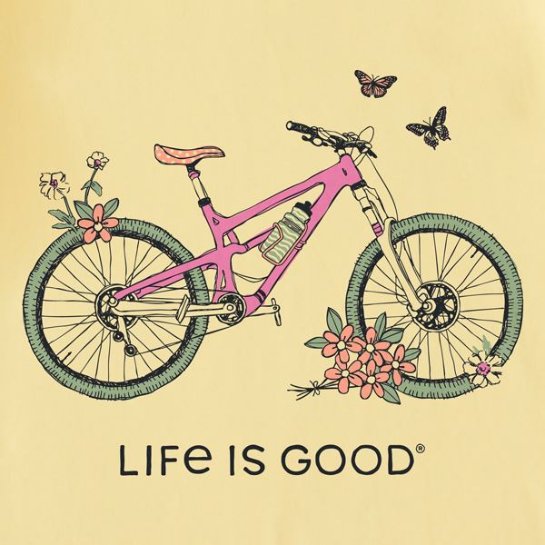 Life is Good Crusher-Lite Beautiful Butterfly Bike​, ženska kratka majica