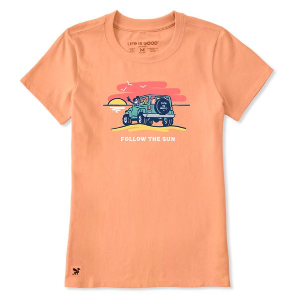 Life is Good Crusher-Lite Follow The Sun Jackie​, ženska kratka majica