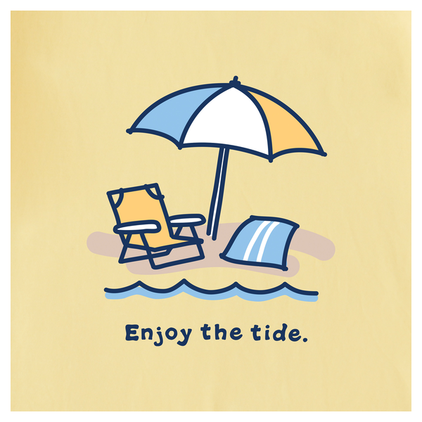 Ženska kratka majica Life is good Enjoy the tide