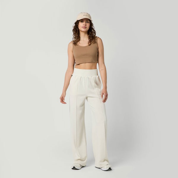 Ženske dolge hlače Mystic Breezy Jogger v bež barvi