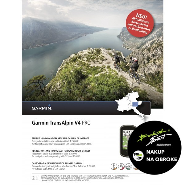 Garmin karta TransAlpin v4 PRO