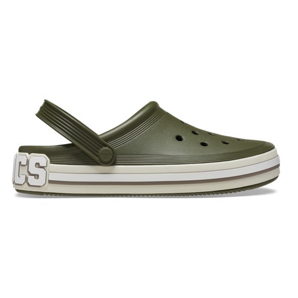 Crocs natikači Off Court Logo Army Green