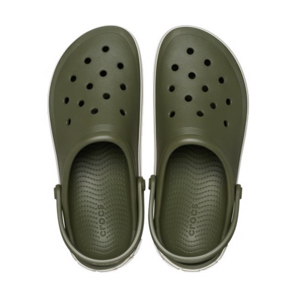 Crocs natikači Off Court Logo Army Green