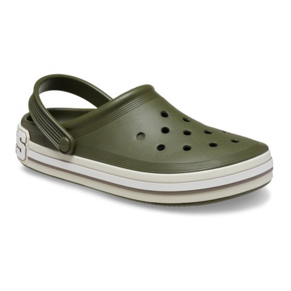 Crocs natikači Off Court Logo Army Green