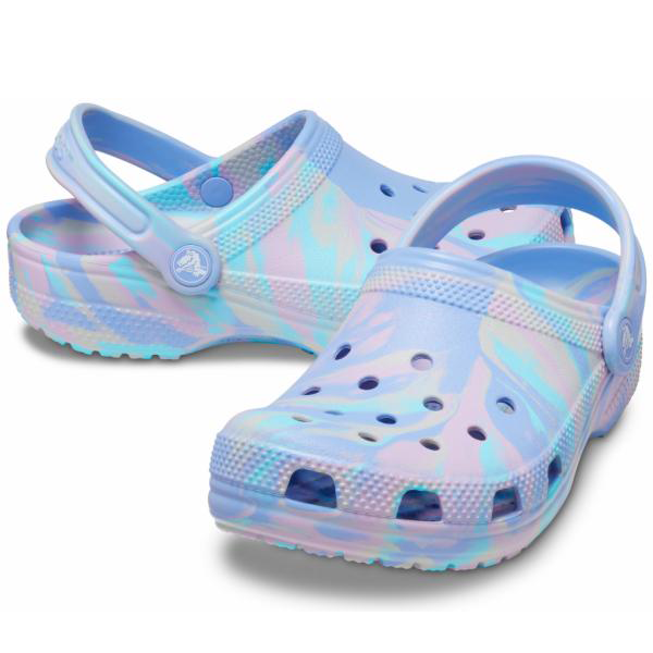 CROCS otroški natikači Classic Marbled