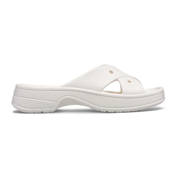 Ženski natikači Crocs Cross Strap Chalk