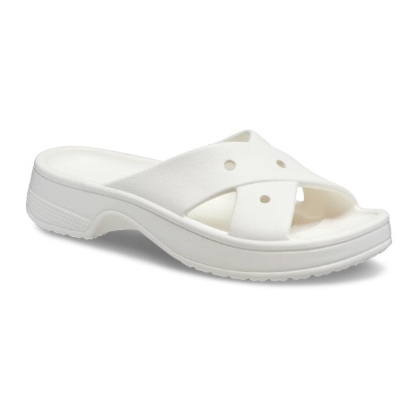 Ženski natikači Crocs Cross Strap Chalk