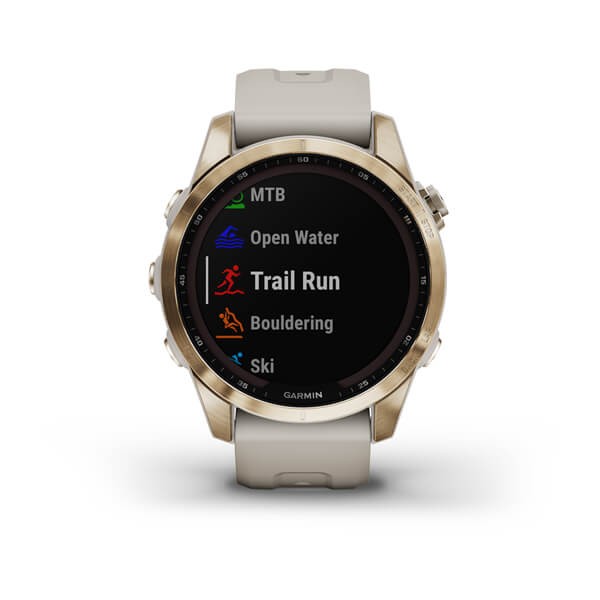 Garmin Fenix 7s Sapphire Solar.