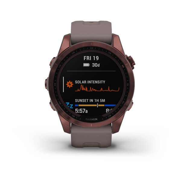 Garmin Fenix 7s Sapphire Solar.