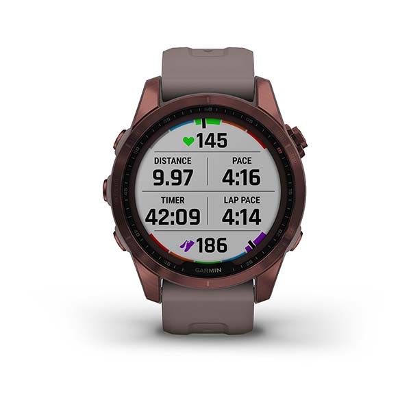 Garmin Fenix 7s Sapphire Solar.