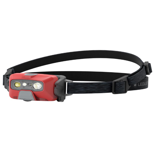 Led Lenser HF6R Core - rdeča, naglavna, polnilna svetilka