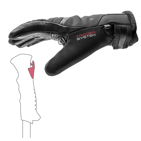 Ženske smučarske rokavice Leki Snowfox 3D