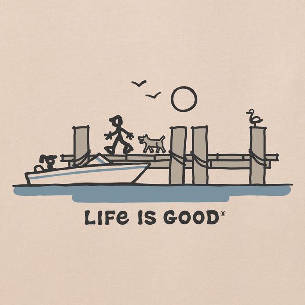 Life is Good Crusher Tee Dockside, moška kratka majica