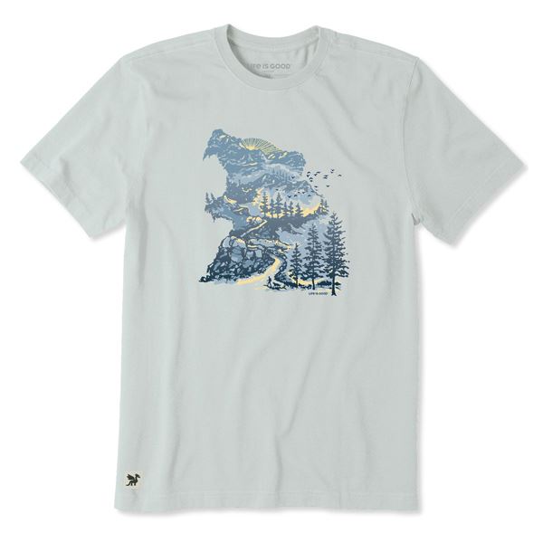 Life is Good Crusher-Lite Bear Mountainscape, moška kratka majica