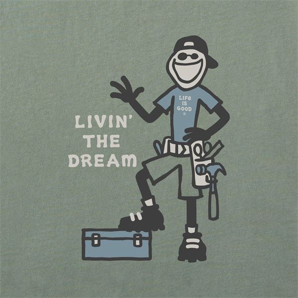 Life is Good Crusher Tee Livin' The Dream, moška kratka majica