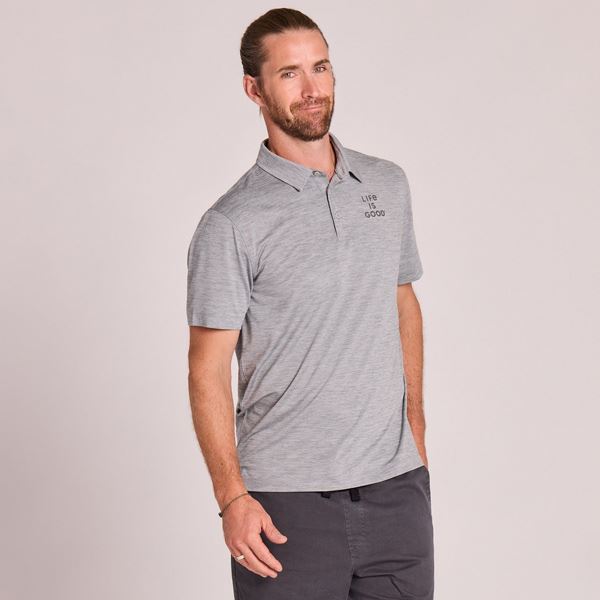 Life is Good Crusher Polo Clean, moška kratka polo majica