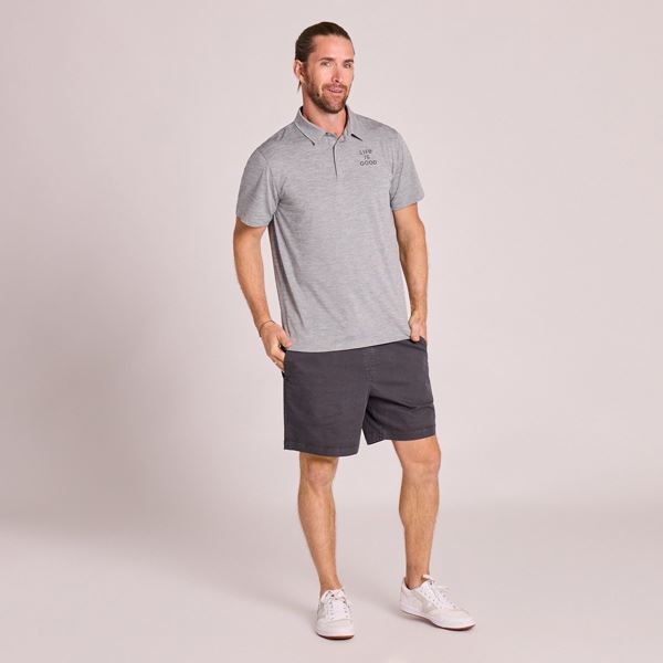 Life is Good Crusher Polo Clean, moška kratka polo majica