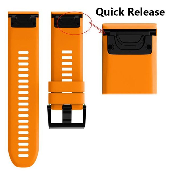 Pašček Orange, primeren za uro Garmin.