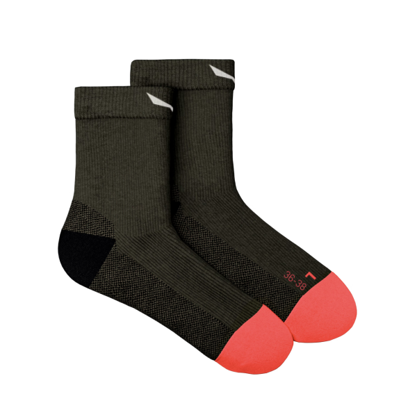 Ženske merino pohodne nogavice Salewa MTN Trainer QRT