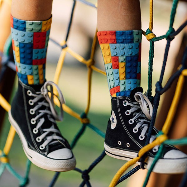 Sox Blocks otroške športne nogavice