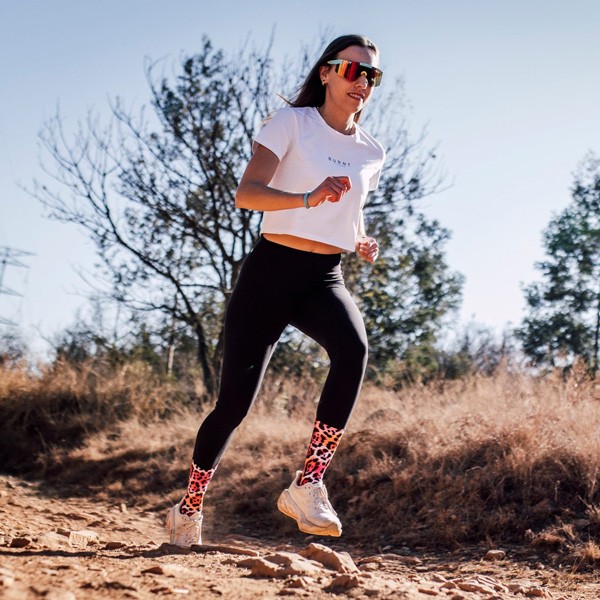 Sox Electric Leopard Pink, športne nogavice