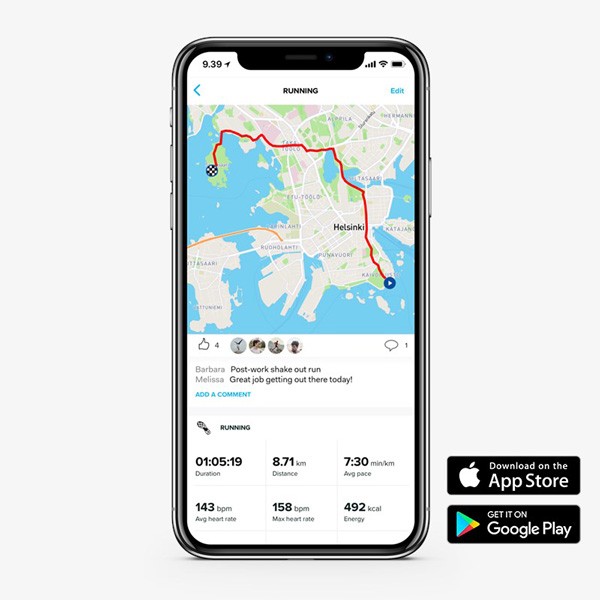 Suunto 9 Baro Black.