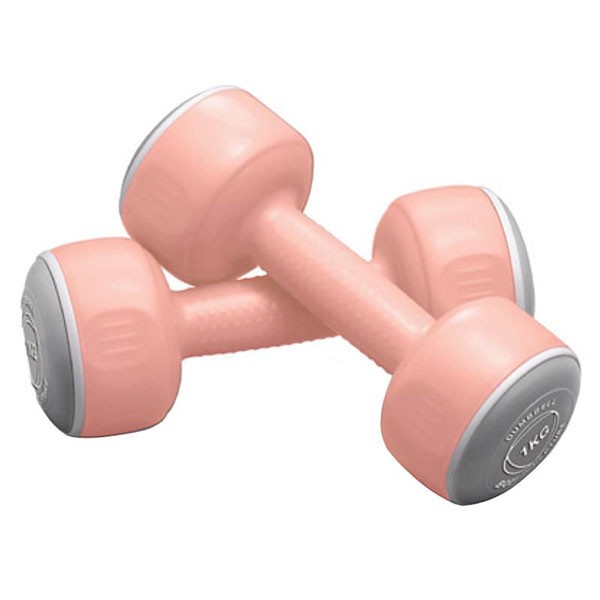 Uteži 2 x 1 kg roza Body Sculpture