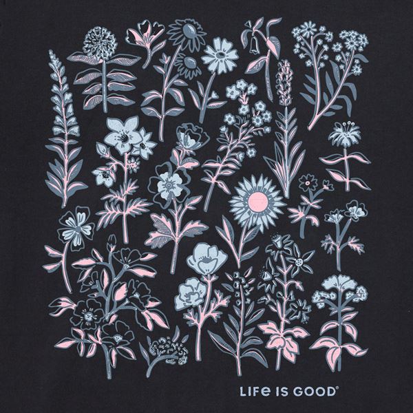 Life is Good Crusher Collection Of Flowers, ženska kratka majica