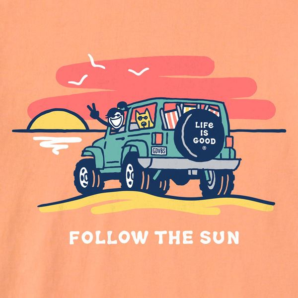 Life is Good Crusher-Lite Follow The Sun Jackie​, ženska kratka majica