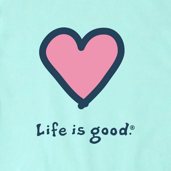Life is Good Vintage Crusher Heart, ženska kratka majica