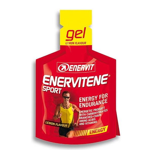 Enervit Enervitene Sport gel 25 ml z okusom limone.