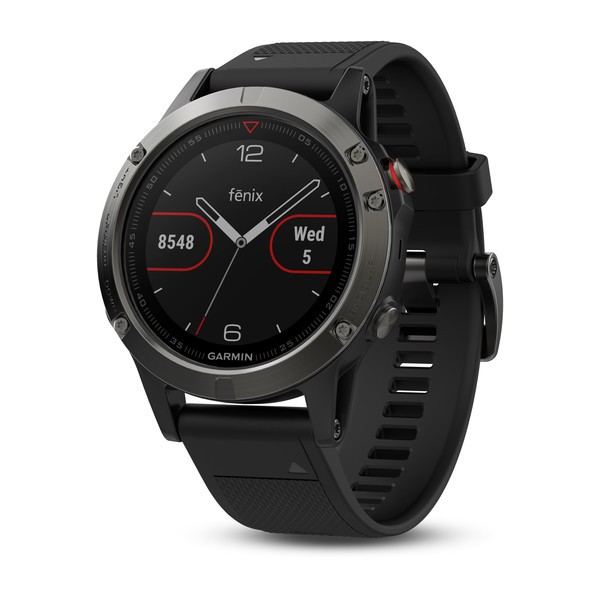 Vsestranska ura Garmin fenix 5 - Slate siva s črnim paščkom