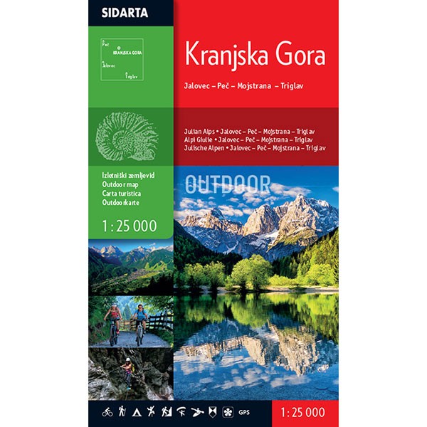 Sidarta planinska karta Kranjska gora