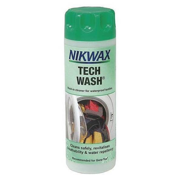 Čistilno sredstvo za vodoodbojne tekstile Nikwax Tech Wash.