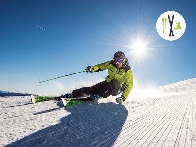 Izposoja smučarske opreme.