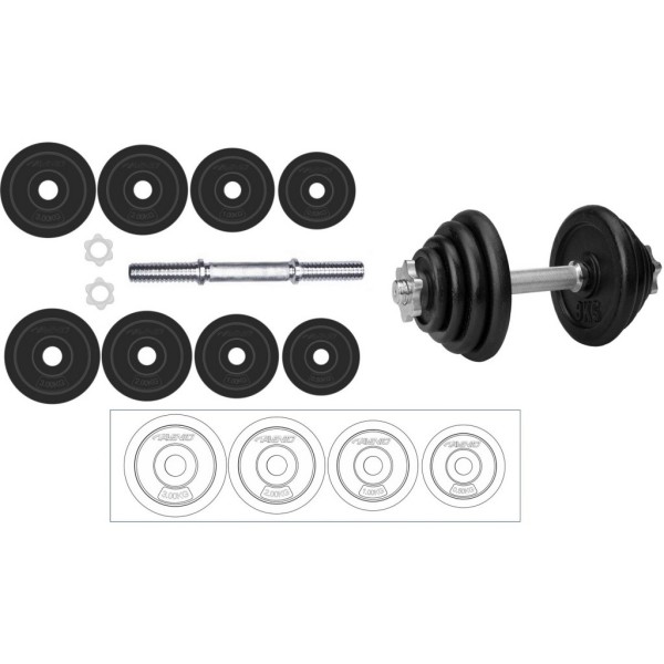 Avento set utežnih ročk 15 kg železo.